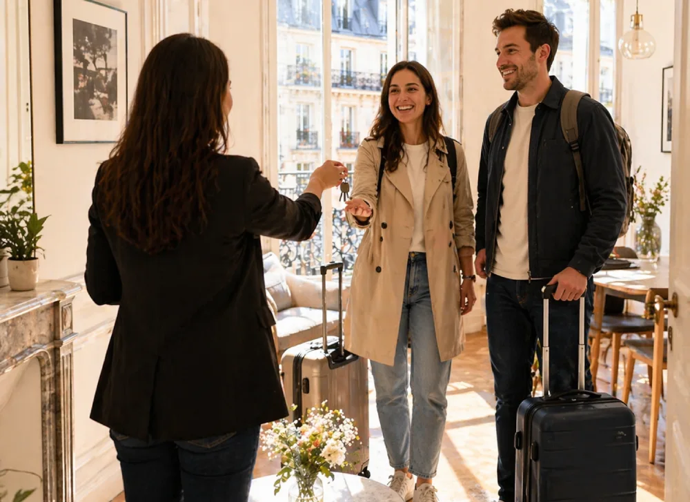Accueil en personne dans un Airbnb