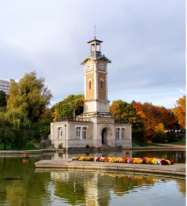 Vue d'un parc à Paris