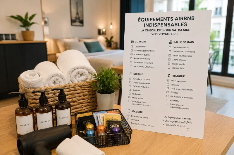 Checklist des équipements de son appartement avant de le louer sur Airbnb