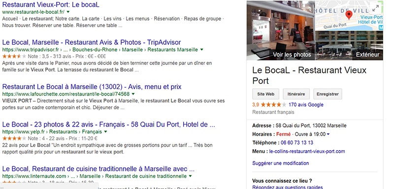 Fiche Google My Business