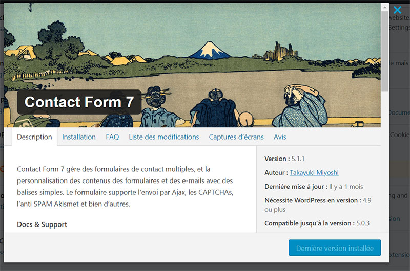 Plugin WordPress à mettre à jour