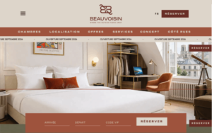 Création de site pour hôtel indépendant à Paris