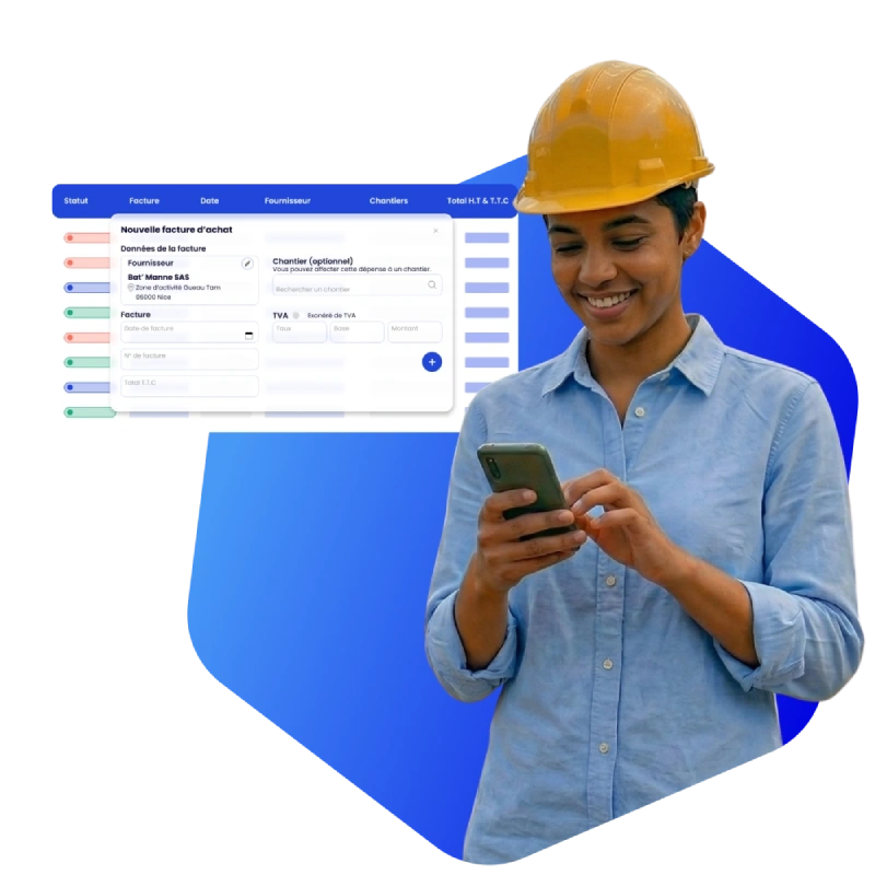 Suivi des achats BTP