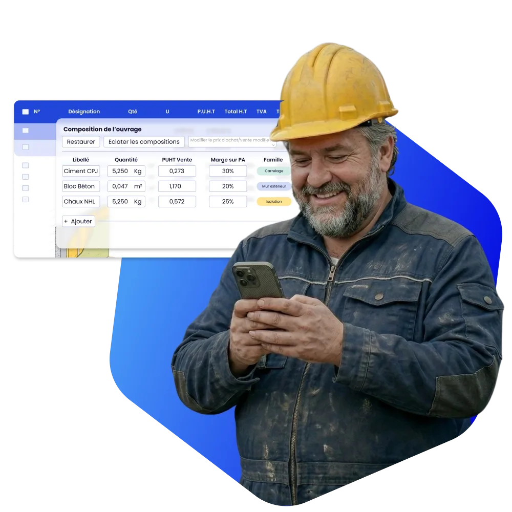 Chiffrez plus vite avec les bibliothèques de prix BTP