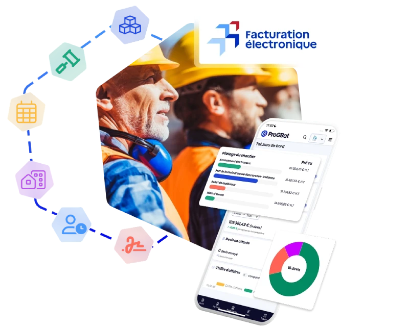 Logiciel ProGBat sur mobile